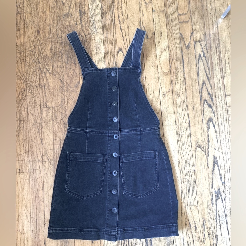 3 x 1 NYC Overall Skirt Button Front Size S